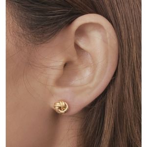 BONY LEVY 14K Gold Knot Stud Earrings